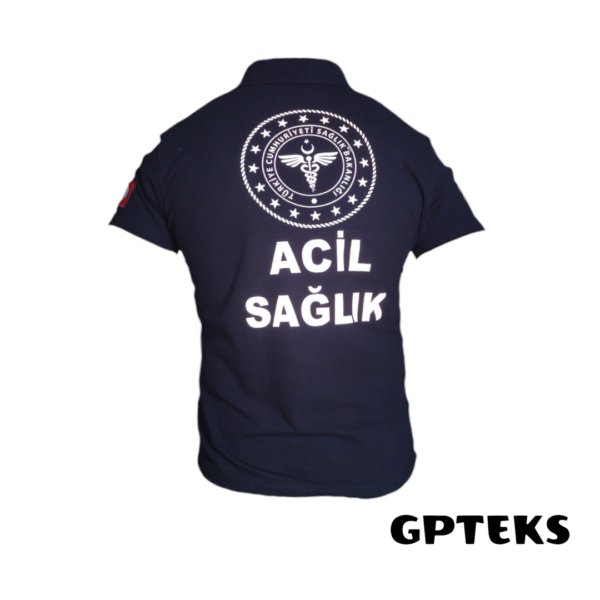 GPTEKS 112 Acil Sağlık Lacivert Tshirt - Görsel 4