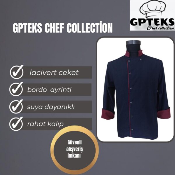 GPTEKS Aşçı Lacivert Ceket