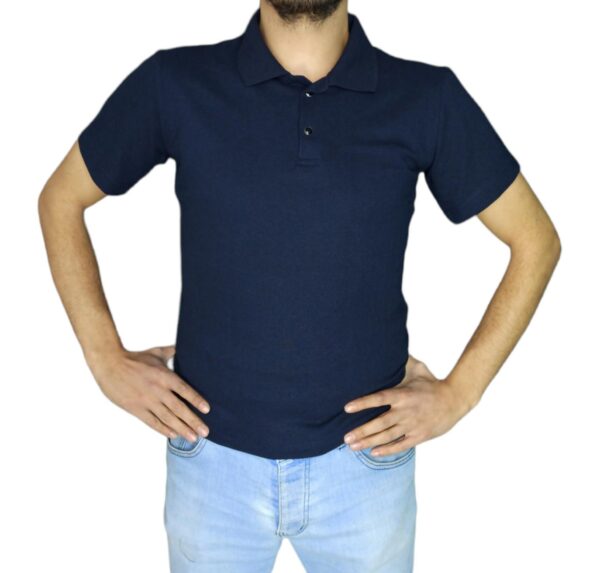 GPTEKS  Polo Yaka Lacivert Tshirt