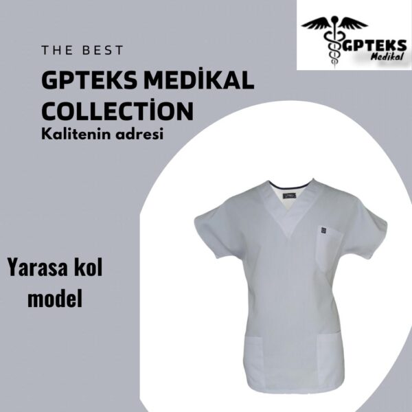 GPTEKS Beyaz Sade Üst Forma